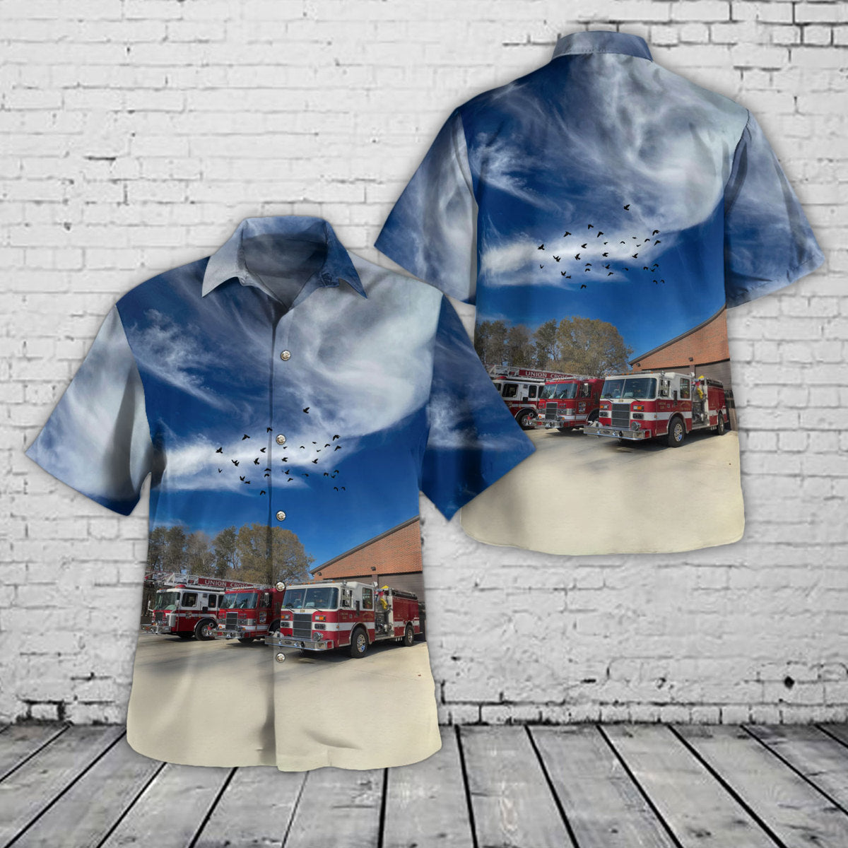 Union Cross Fire and Rescue, Kernersville, North Carolina Hawaiian Shirt