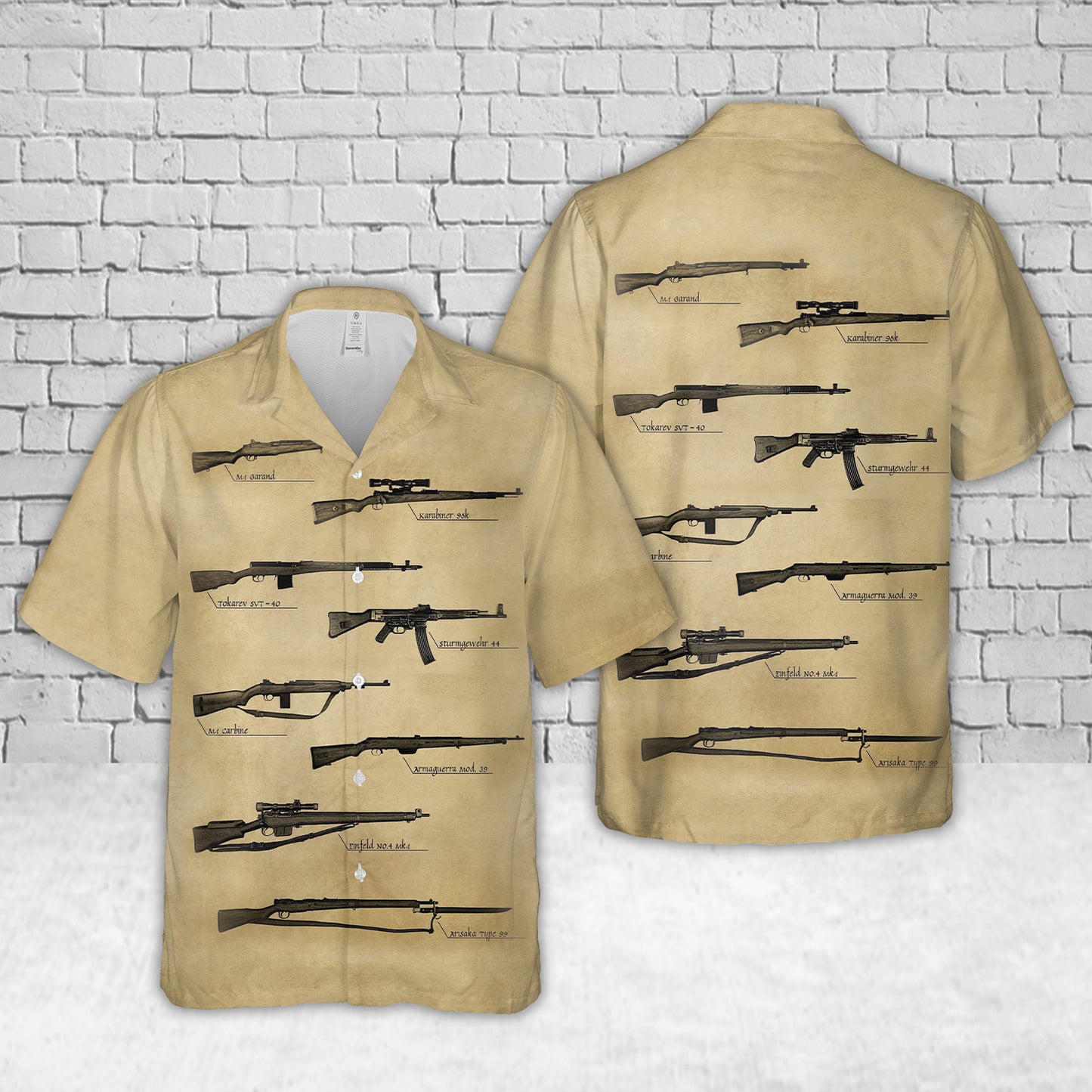 WWII RIFLES Hawaiian Shirt