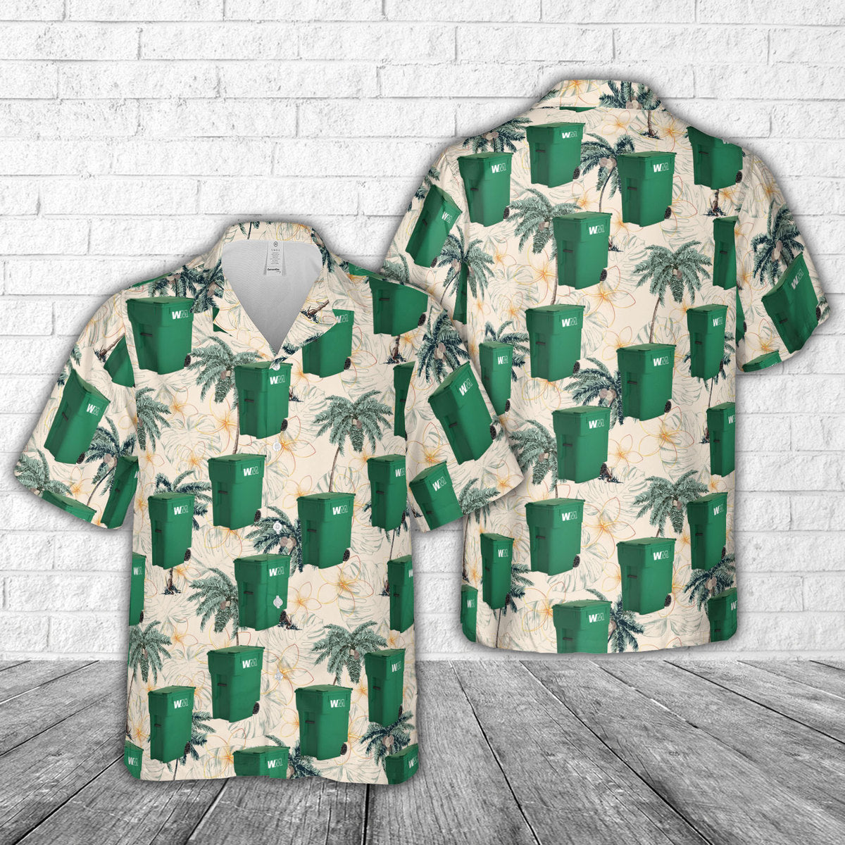 Waste Management 96-Gallon Residential Container Hawaiian Shirt