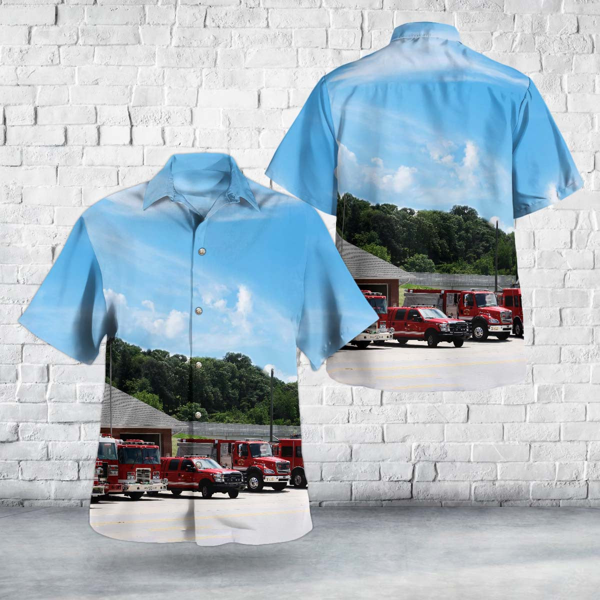 Waynesville, North Carolina, Junaluska Fire Department Hawaiian Shirt