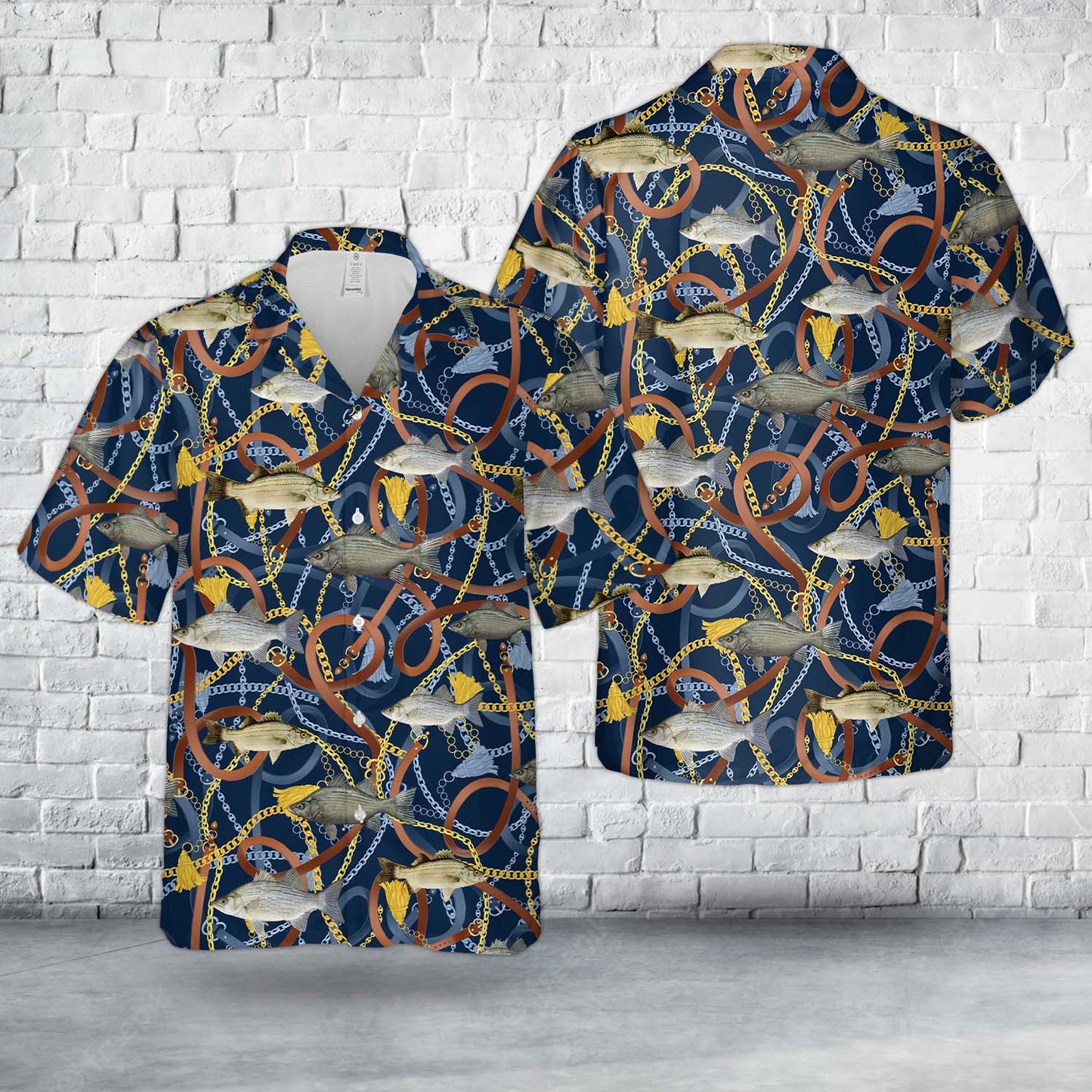 White Bass Fish Hawaiian Shirt