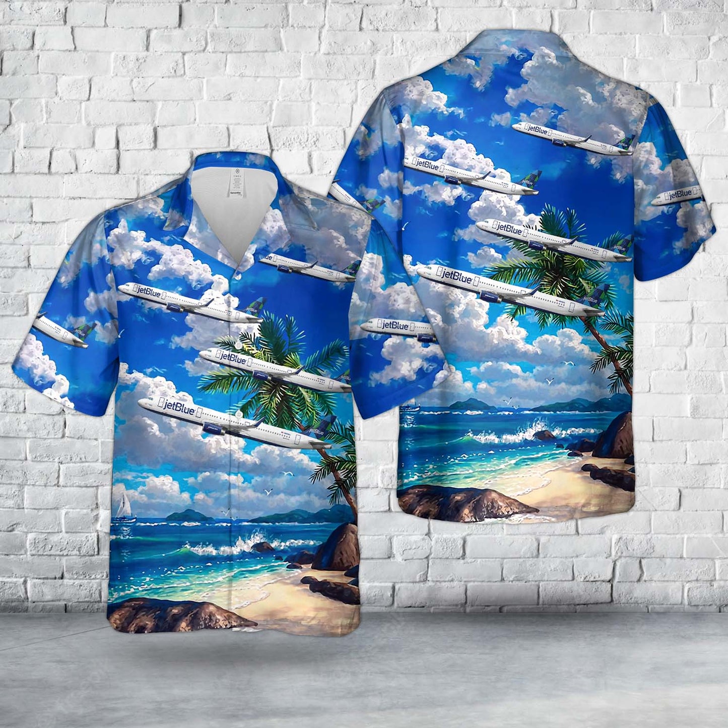 jetBlue Airways "This Magic MoMint" Airbus A321-231SL N946JL Hawaiian Shirt