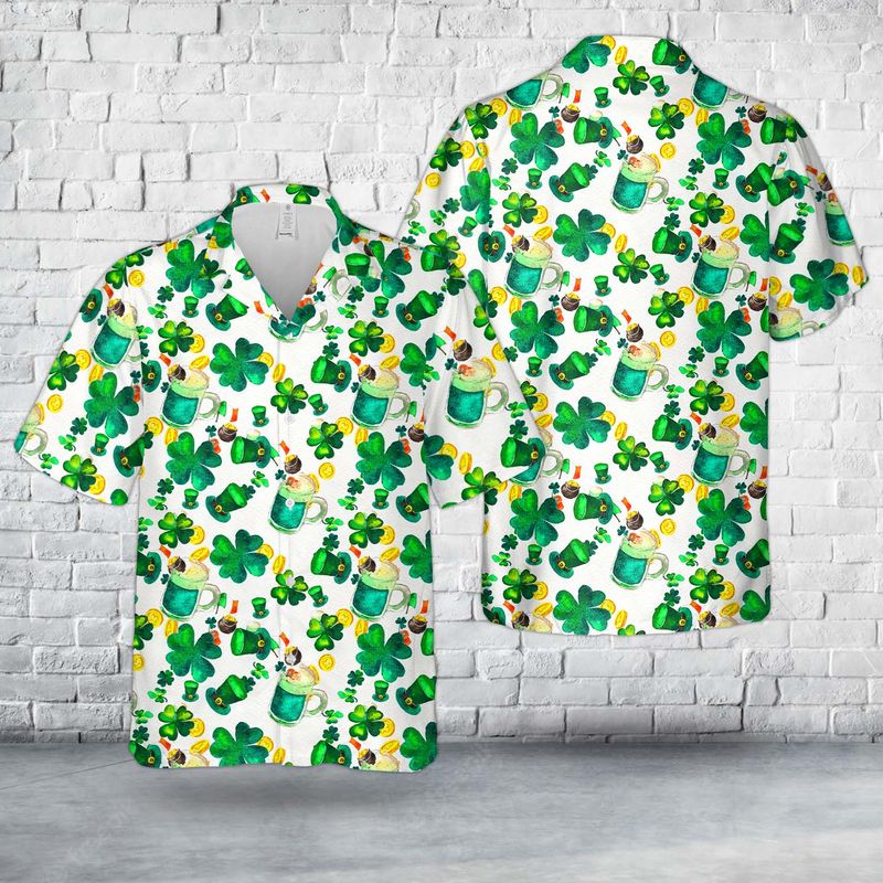 Irish St Patrick's Day Beer Hawaiian Shirt