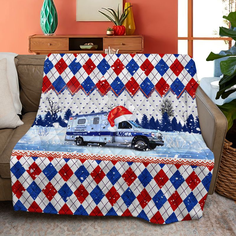 Monroe, Michigan, Monroe Community Ambulance Quilt Blanket