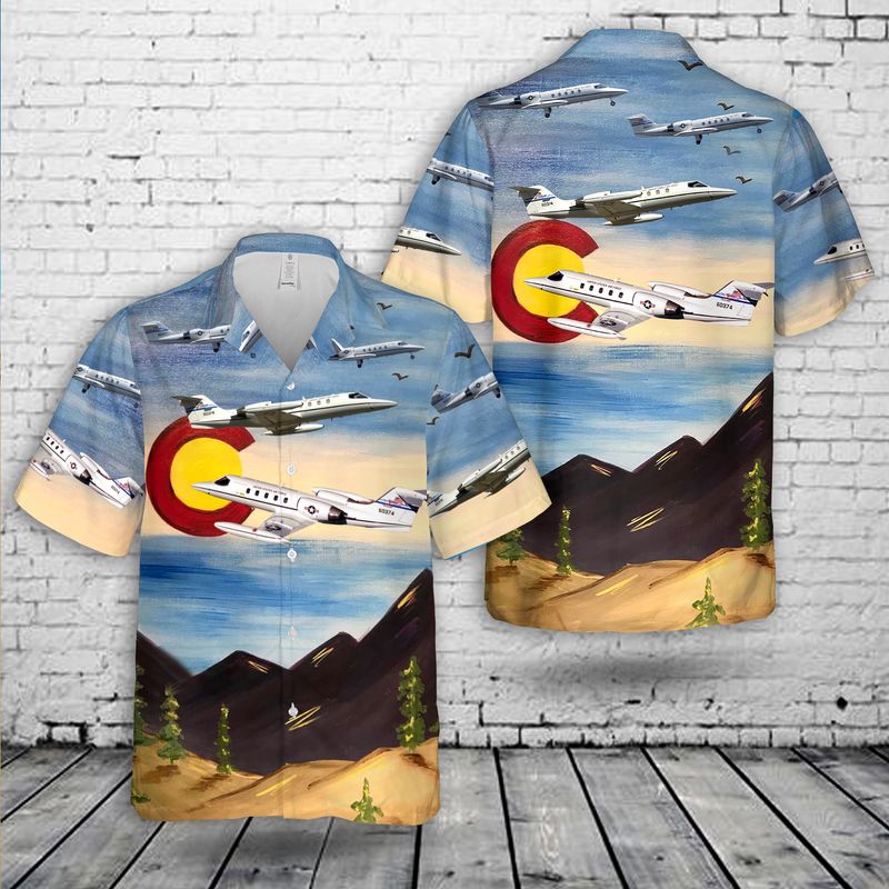 Colorado Air National Guard 200th Airlift Squadron - C-21A Learjet 86-0374 Hawaiian Shirt