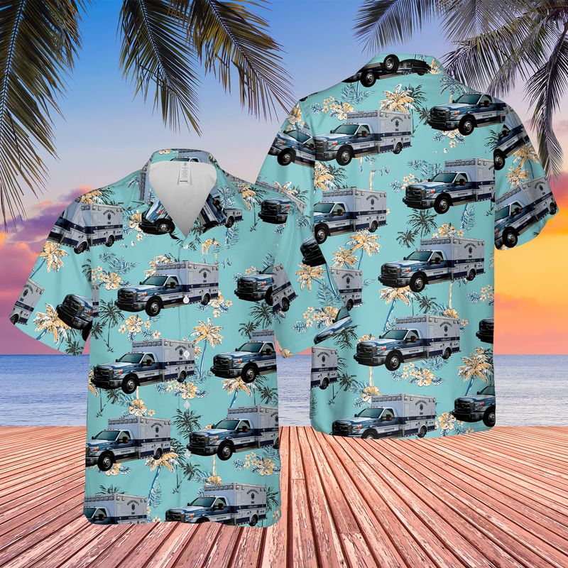 Georgia Macon County EMS Hawaiian Shirt