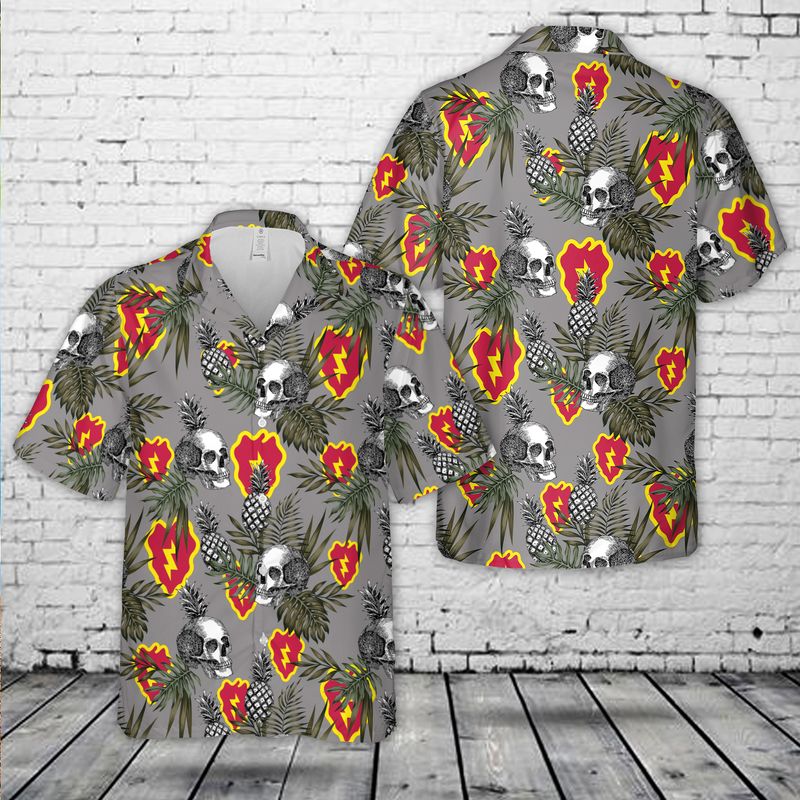 US Army 25th Infantry Division Sustainment Brigade Hawaiian Shirt