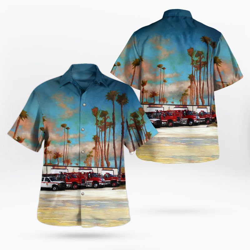 Lancaster, South Carolina, Buford Volunteer Fire Department Station 3 Hawaiian Shirt