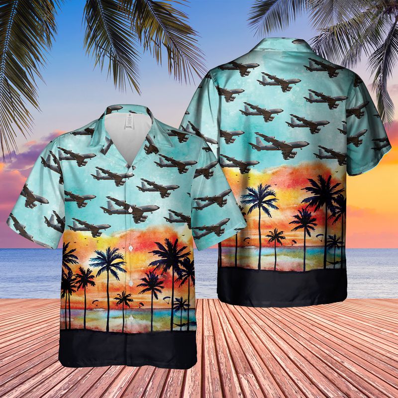 US Air Force KC-46 Pegasus Hawaiian Shirt