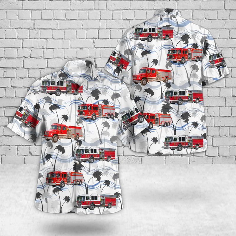 Port Chester Westchester County New York Port Chester Fire Department Hawaiian Shirt