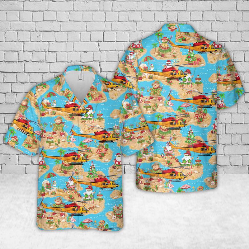 RCAF Bell CH-146 Griffon SAR Christmas Hawaiian Shirt