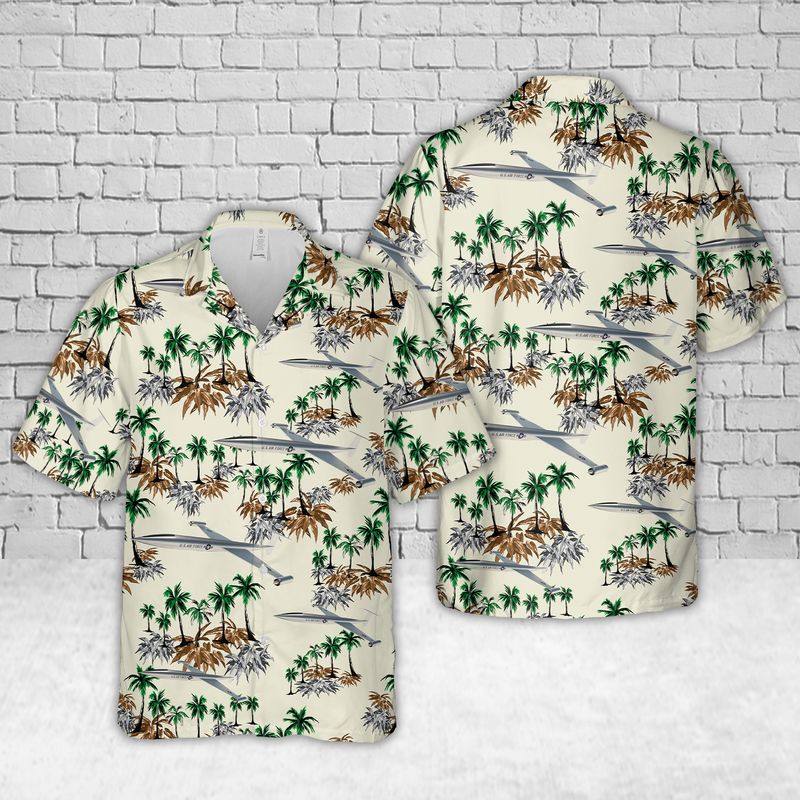 US Air Force Lockheed CL-400 Suntan Hawaiian Shirt