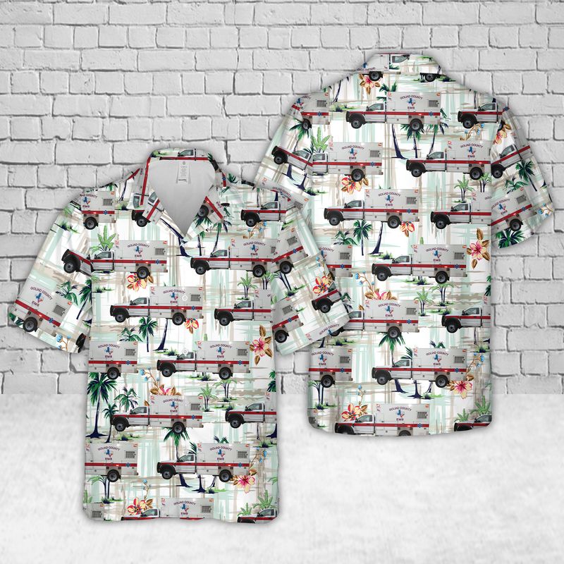 Texas Goliad County EMS Hawaiian Shirt
