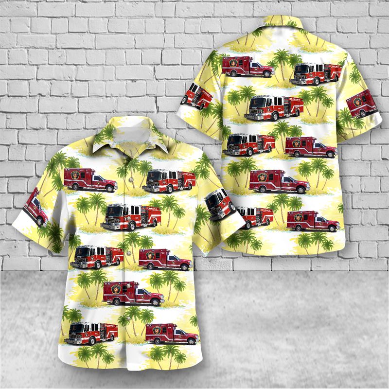 South Padre Island Fire Department, South Padre Island, Texas Hawaiian Shirt