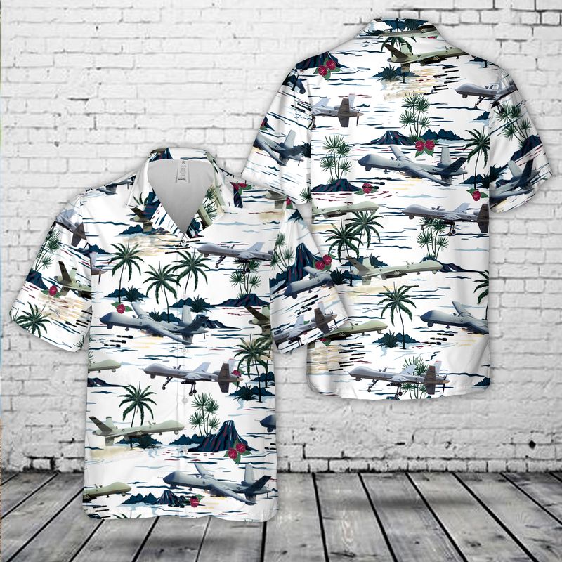 General Atomics MQ-9 Reaper Hawaiian Shirt