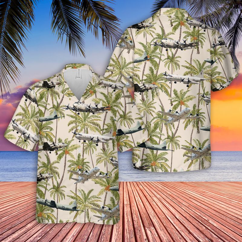 US Navy Lockheed P-3 Orion Hawaiian Shirt