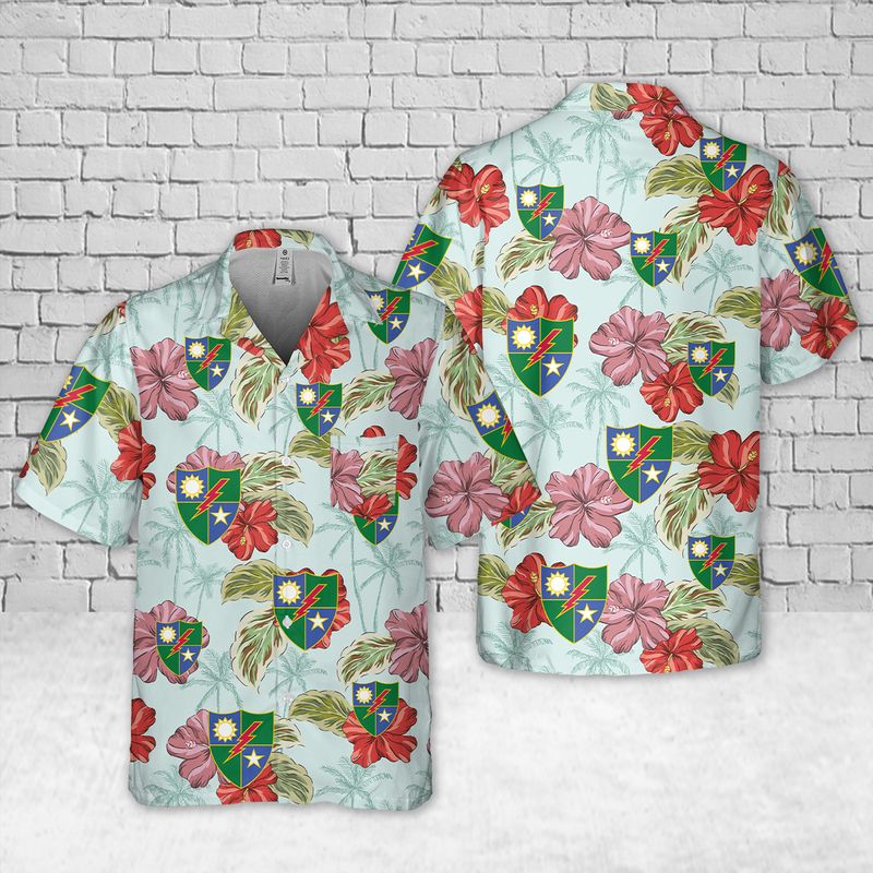 US Army 75th Ranger Regiment Pocket Hawaiian Shirt