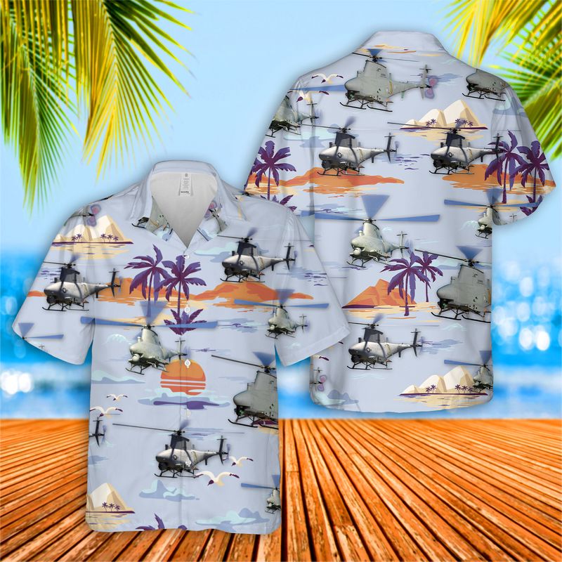 US Navy Northrop Grumman MQ-8 Fire Scout Hawaiian Shirt