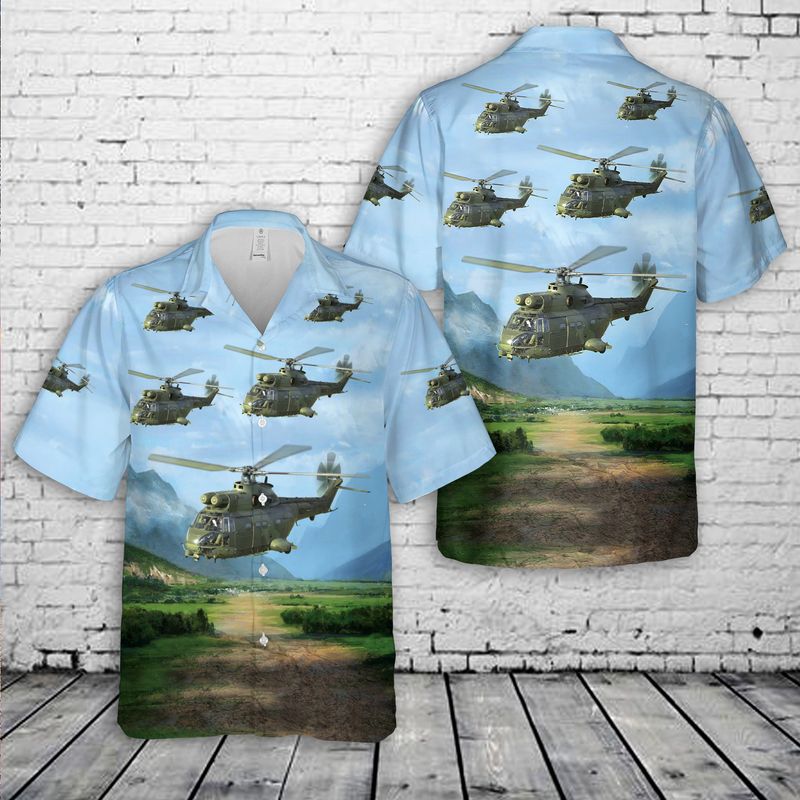 Royal Air Force Puma helicopter Hawaiian Shirt