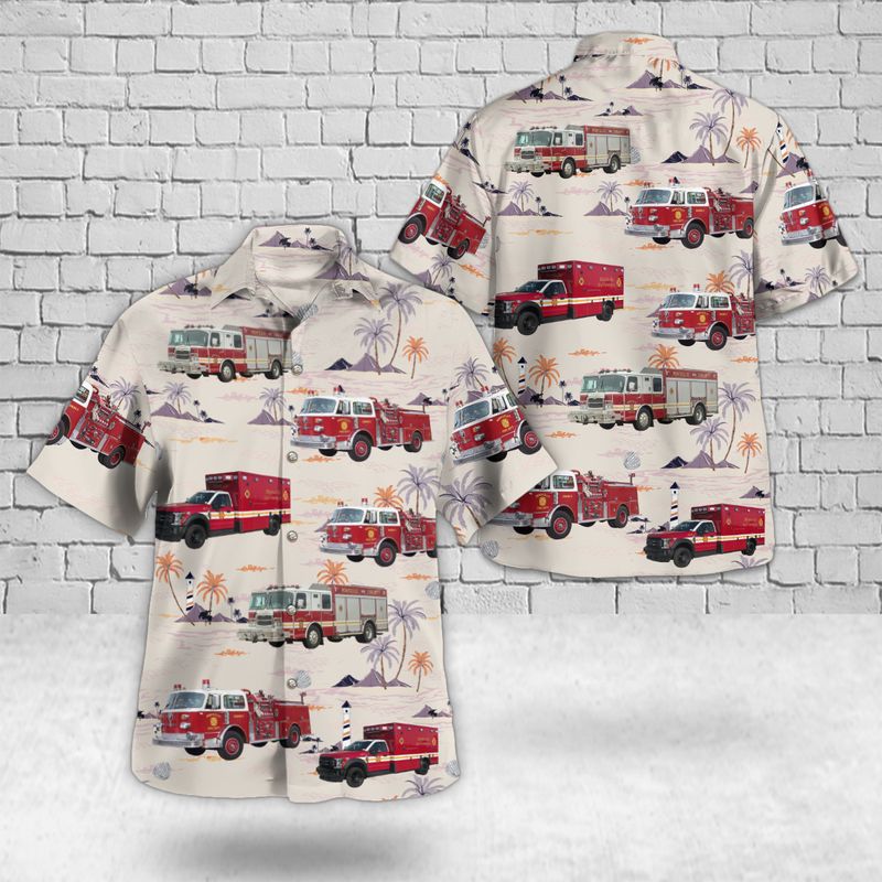 Monticello Union Township White County Indiana Monticello Fire Department Hawaiian Shirt