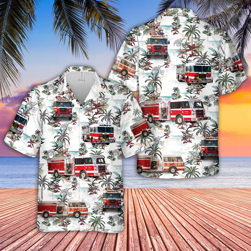 Nampa Idaho Fire Department Hawaiian Shirt