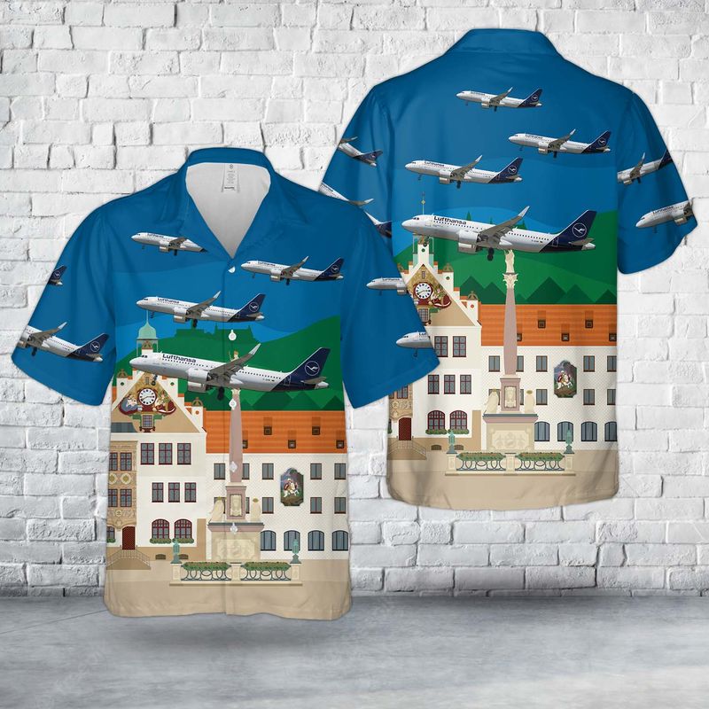 Lufthansa “Freising” Airbus A320-271N D-AINM Hawaiian Shirt