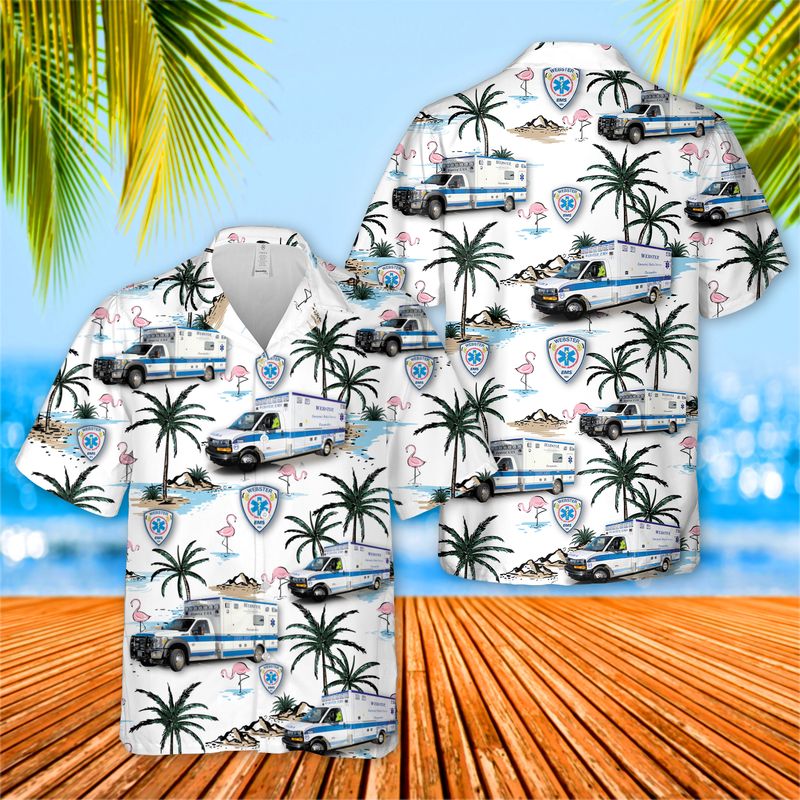 Webster EMS Hawaiian Shirt