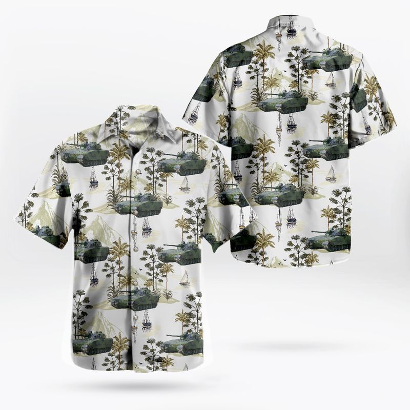 Swedish Army Stridsfordon 90 CV9040A Hawaiian Shirt