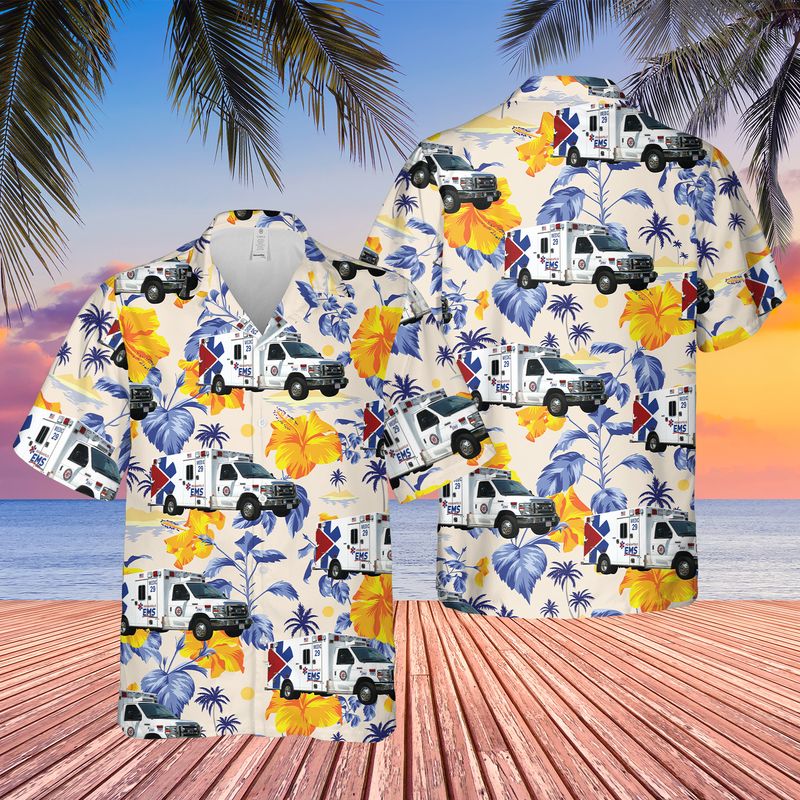 Indiana Indianapolis EMS Hawaiian Shirt