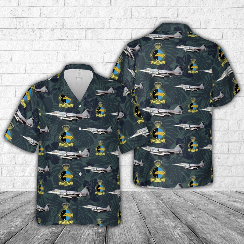 Royal Netherlands Air Force 306 Squadron F-104G Starfighters Hawaiian Shirt
