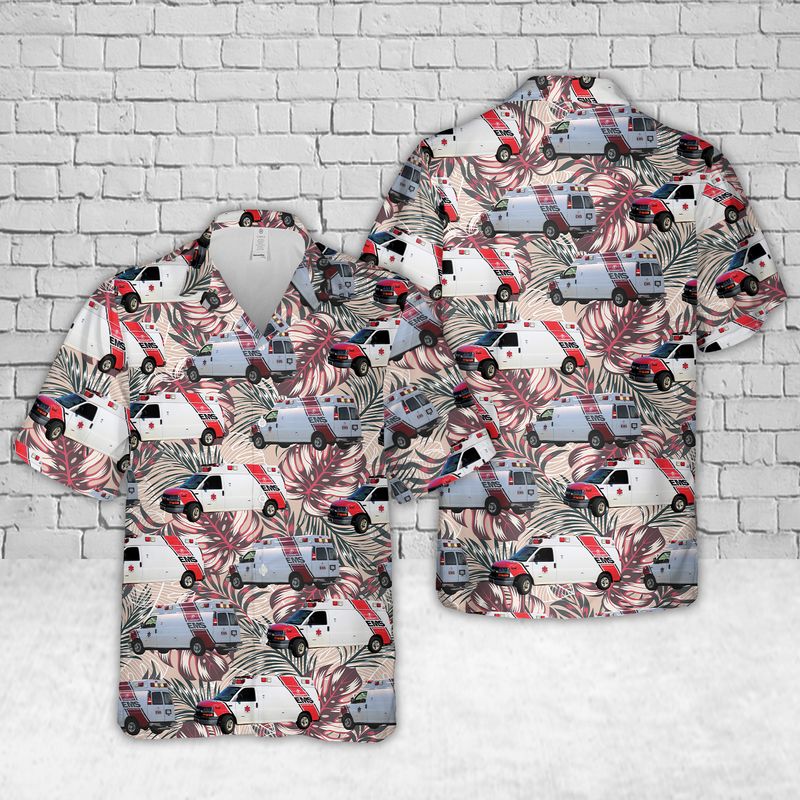 Michigan Community EMS Hawaiian Shirt