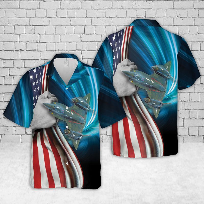 US Air Force Lockheed YF-12A Hawaiian Shirt