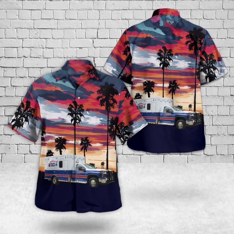 Montgomery County, Georgia, Toombs - Montgomery EMS Hawaiian Shirt