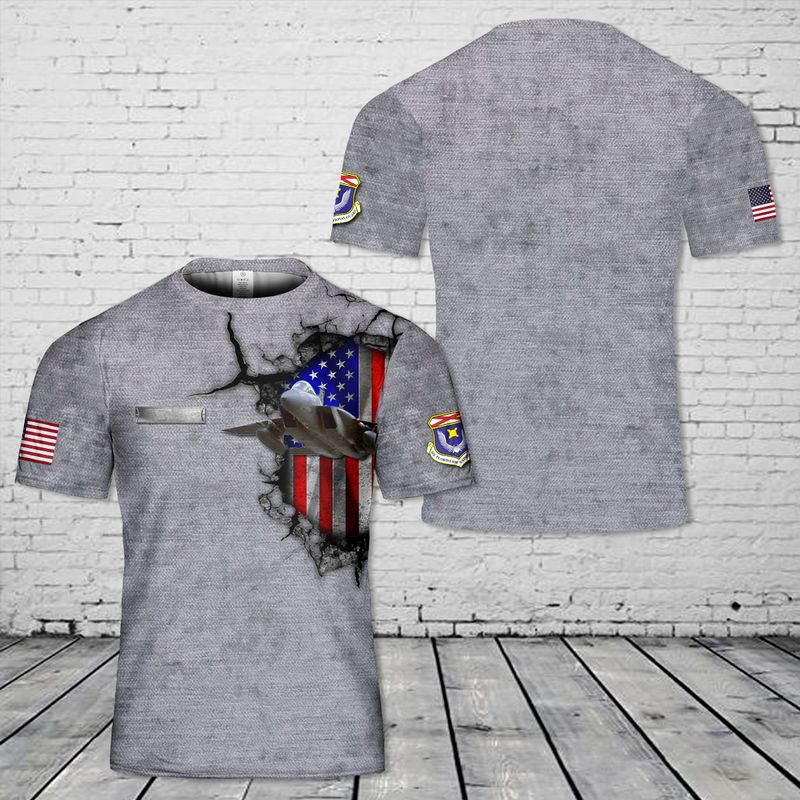 US Air Force Florida Air National Guard F-15 Eagle 3D T-Shirt