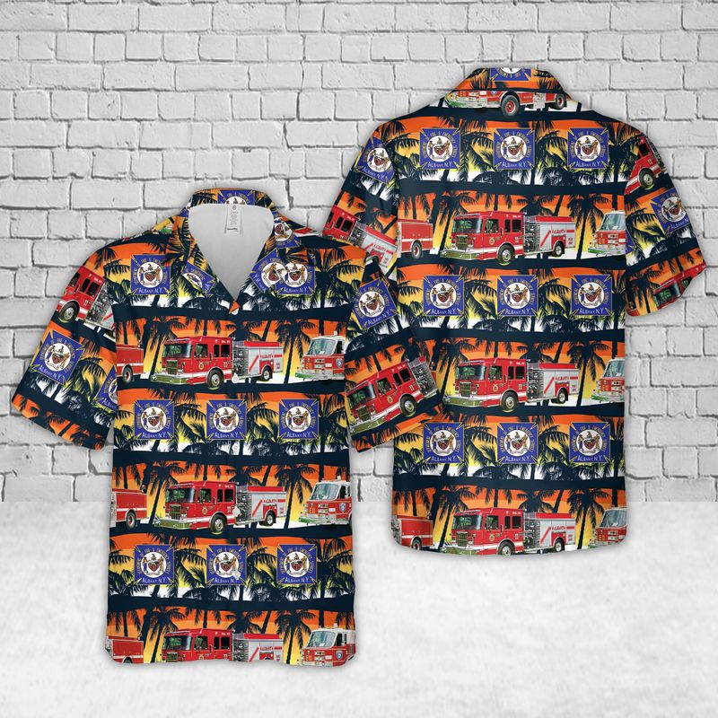 Albany Fire Department New York Hawaiian Shirt