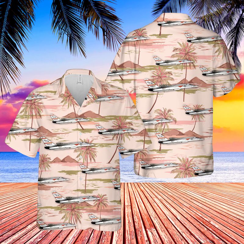 US Navy North American A-5 Vigilante Hawaiian Shirt