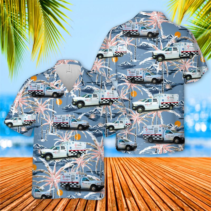 Georgia Grady EMS Hawaiian Shirt