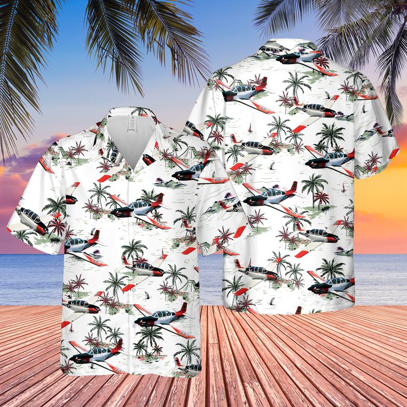 Us Navy Beechcraft T-34 Mentor Hawaiian Shirt