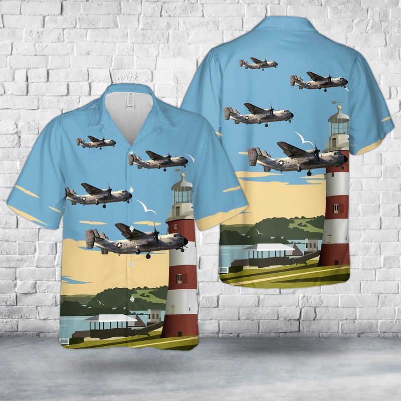 US Navy Grumman C-2A Greyhound Of VR-24 Hawaiian Shirt