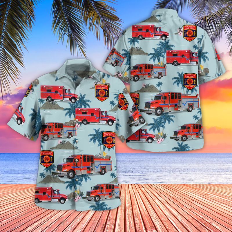 Mantorville Fire Department Hawaiian Shirt