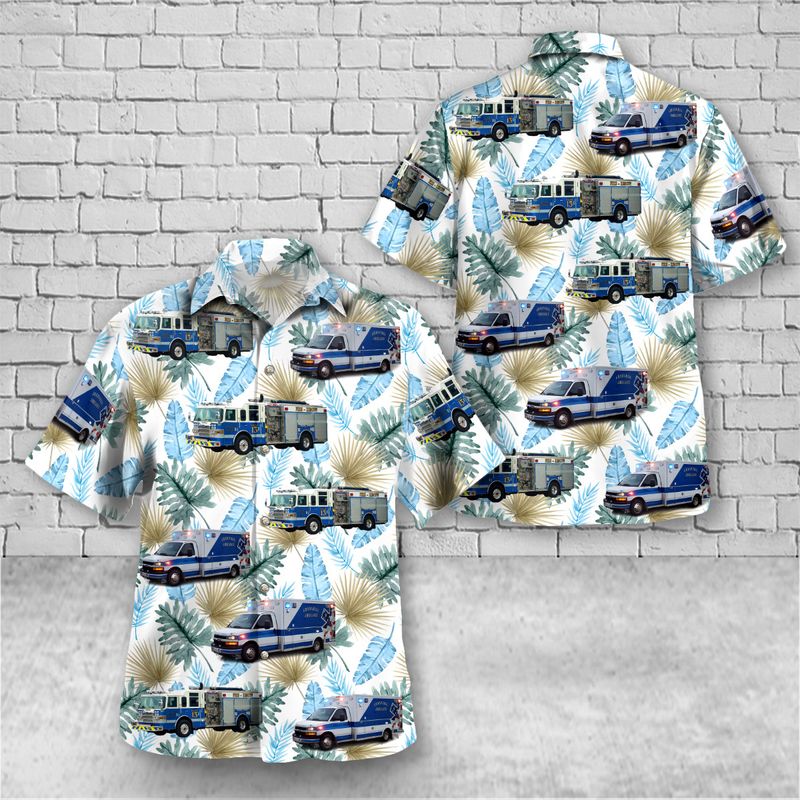 Granville Fire and EMS Hawaiian Shirt