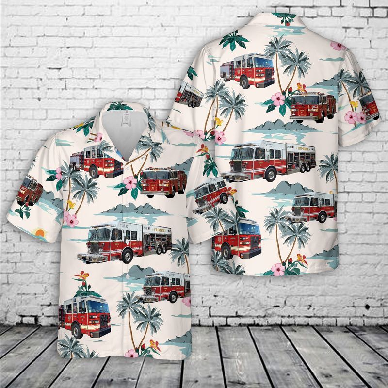 Wethersfield Connecticut Fire Department Hawaiian Shirt