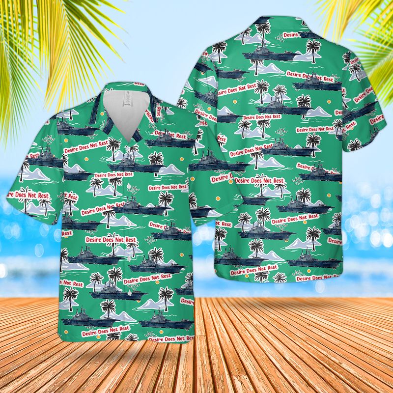 Royal Navy RN HMS Ark Royal (R09) Audacious-class aircraft carrier Hawaiian Shirt