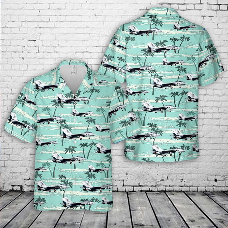 US Navy VF-101 F-14B Tomcat Hawaiian Shirt