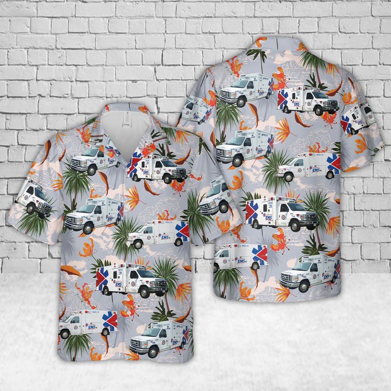 Indianapolis EMS Hawaiian Shirt