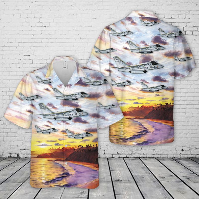 US Navy Lockheed US-3A Viking Of VRC-50 Hawaiian Shirt