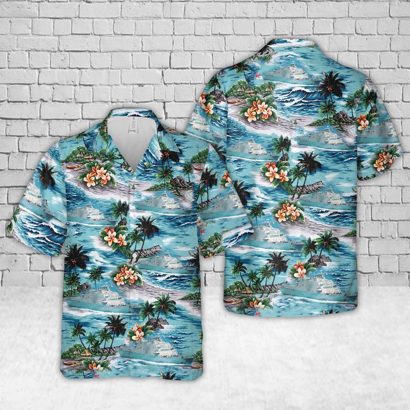 US Navy USS Little Rock (LCS-9) Hawaiian Shirt