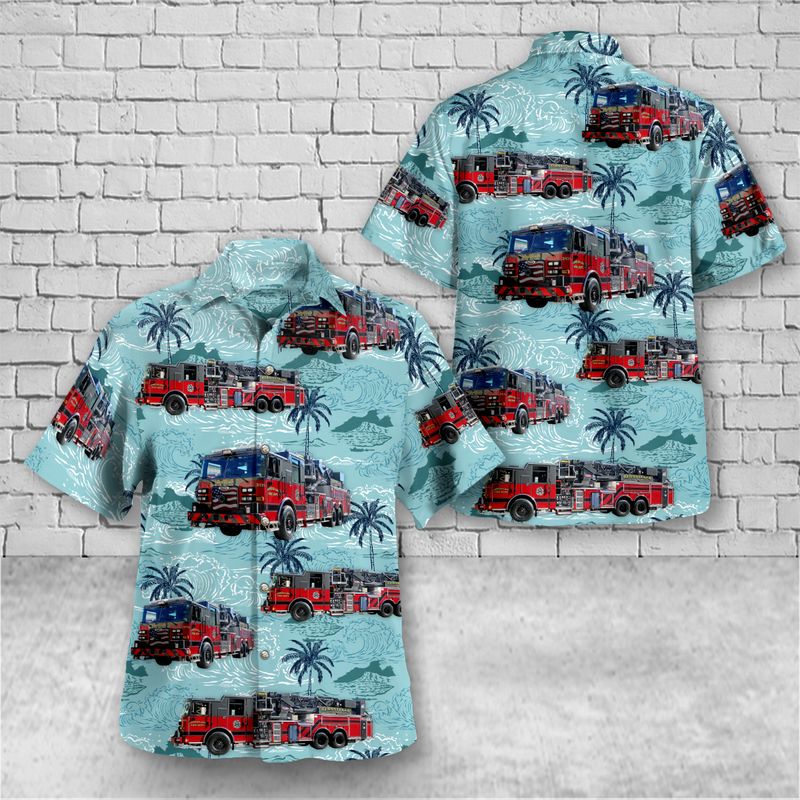 Rensselaer Fire Department Indiana Hawaiian Shirt