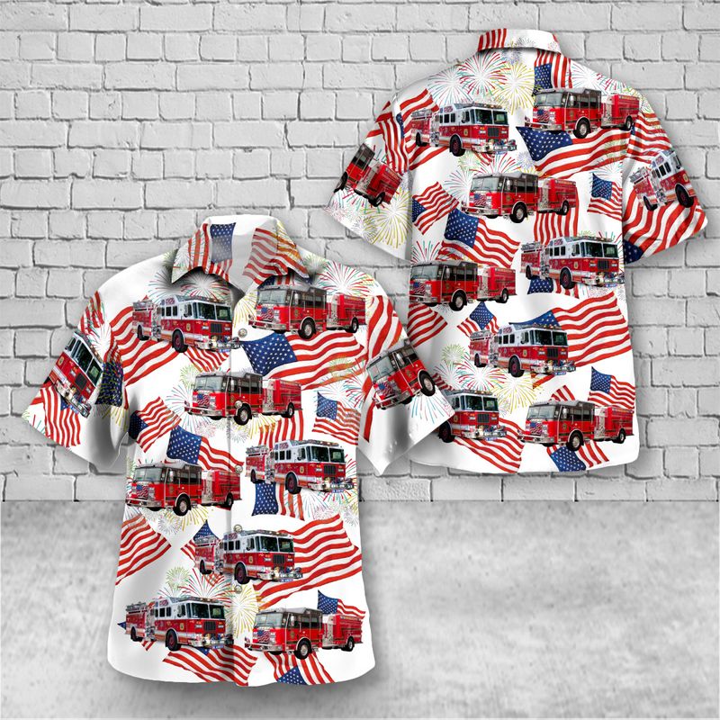 Lodi Volunteer Fire Department Hawaiian Shirt