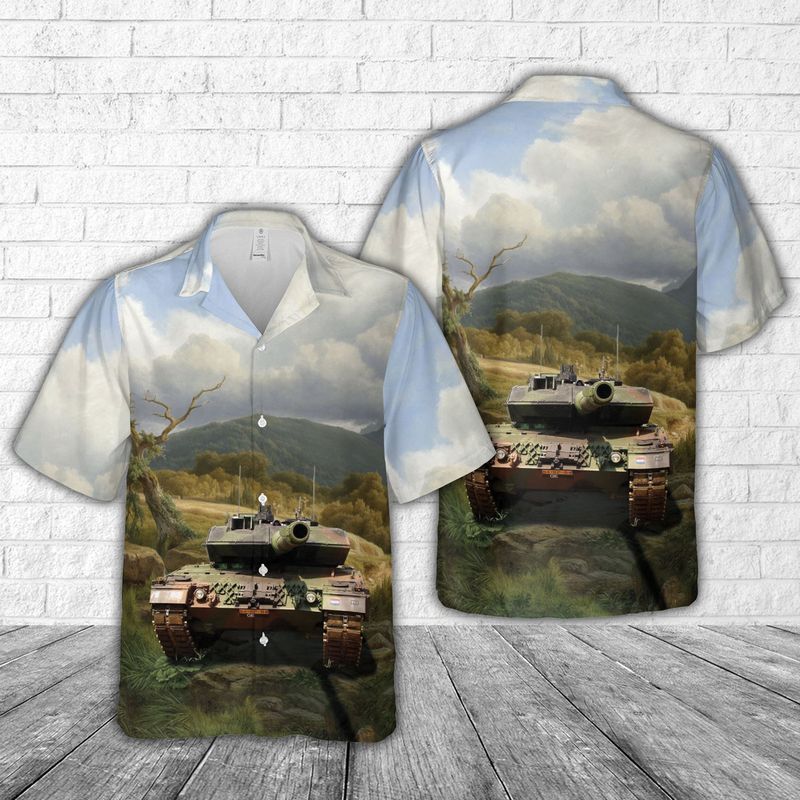 Royal Netherlands Army Leopard 2A6 Hawaiian Shirt